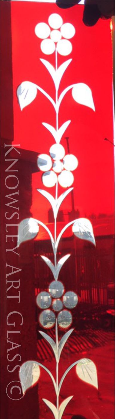 brilliant cut glass flashed glass panels